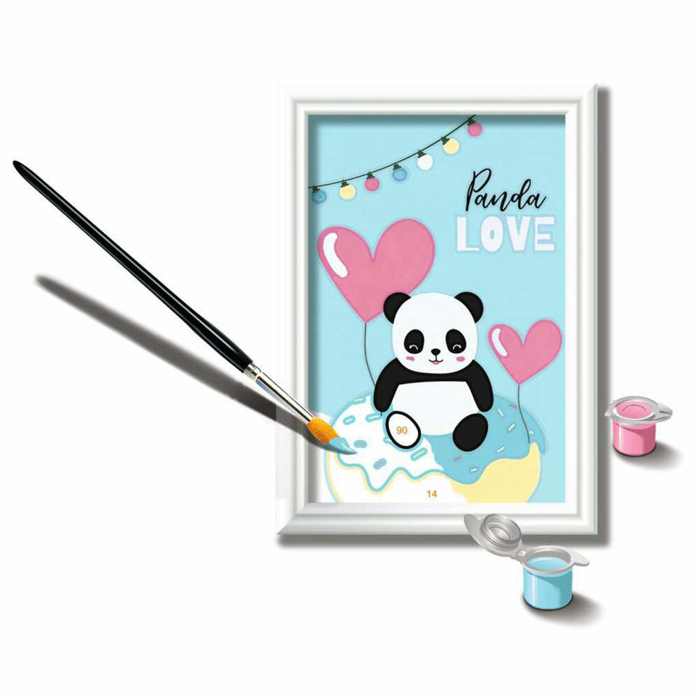 Ravensburger Malen nach Zahlen Panda Love, Mal-Set für Kinder, 20058