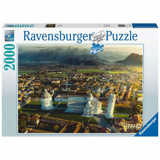 Ravensburger Puzzle Pisa in Italien, Erwachsenenpuzzle, 2000 Teile, 17113