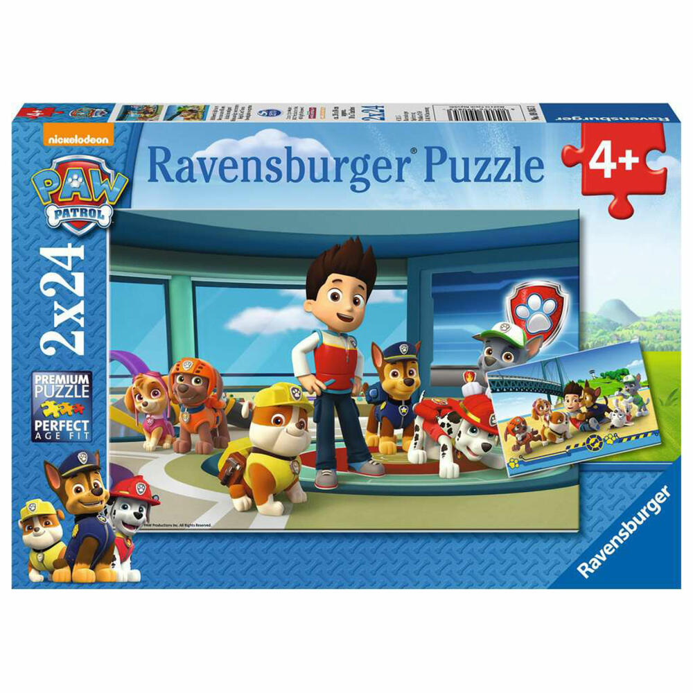 Ravensburger Kinderpuzzle Hilfsbereite Spürnasen, Puzzle, 2x24 Teile, 09085