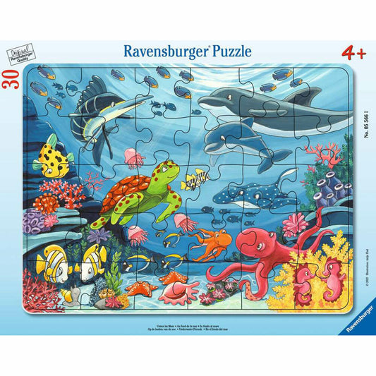 Ravensburger Children's Puzzle Down in the Sea, Puzzle, 30 pieces, 05566