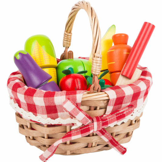 Legler small foot shopping basket with cutting food, from 3 years, 11281