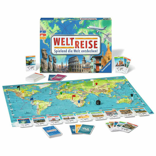 Ravensburger Spiel Weltreise, für Kinder ab 8 Jahren, 26888