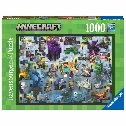 Ravensburger Puzzle Minecraft Mobs, Erwachsenenpuzzle, 1000 Teile, 17188