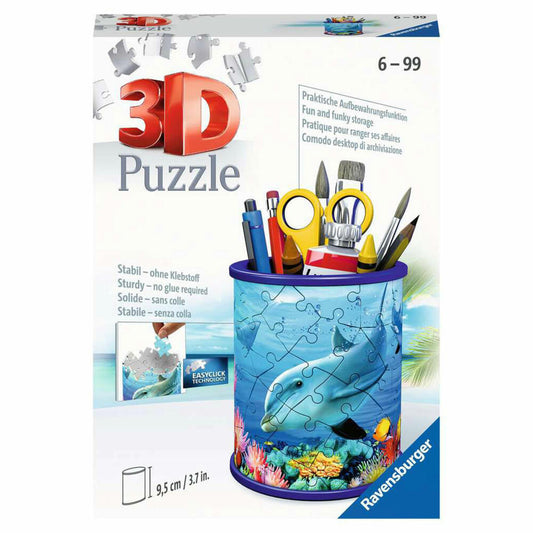Ravensburger 3D Puzzle Utensilo - Underwater World, three-dimensional puzzle, 54 pieces, 11176
