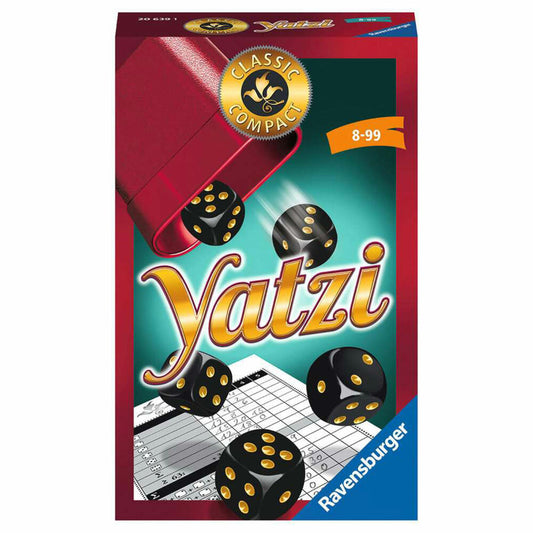 Ravensburger Reisespiel Classic Compact: Yatzi, für Kinder ab 8 Jahren, 20639