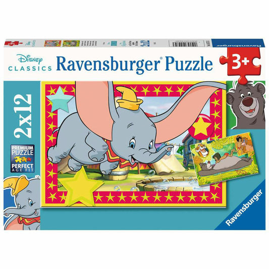 Ravensburger Kinderpuzzle Das Abenteuer ruft!, Puzzle, 2x12 Teile, 05575