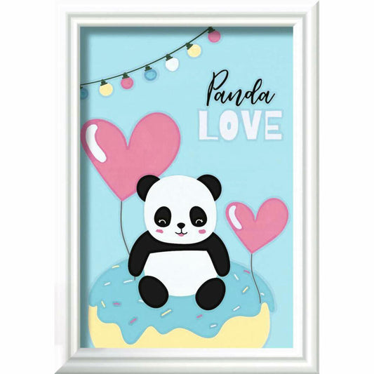 Ravensburger Malen nach Zahlen Panda Love, Mal-Set für Kinder, 20058