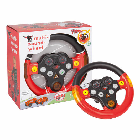 BIG Multi Sound Wheel, sound steering wheel, steering wheel, toy, plastic, 21.5 cm, 800056459