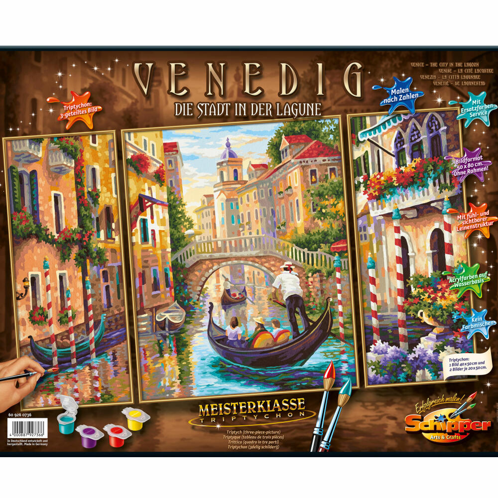 Schipper Painting by Numbers, Venice, Drawing, Decoration, Cardboard, 41 cm, 609260736