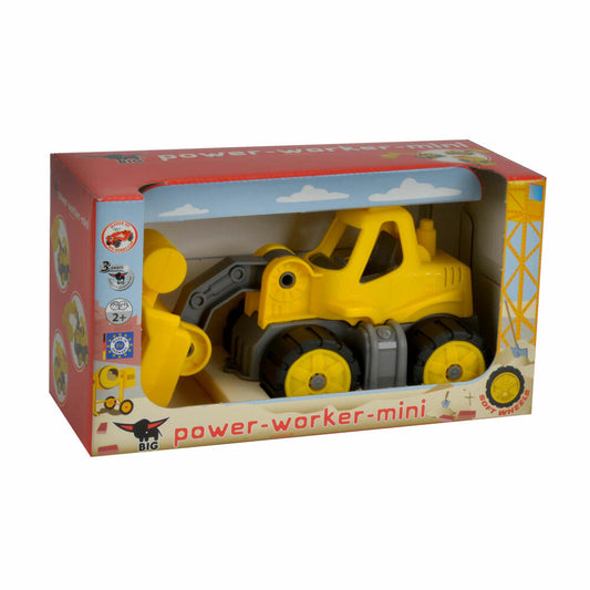BIG Power Worker Mini Radlader, Bagger, Schaufelbagger, Kinder, Sand, Spielzeug, Auto, 800055803