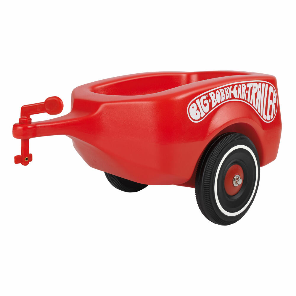 BIG Bobby-Car Trailer, Kinderfahrzeug, Kinderauto, Spielzeug, Rot, Kunststoff, 30 cm, 800001300