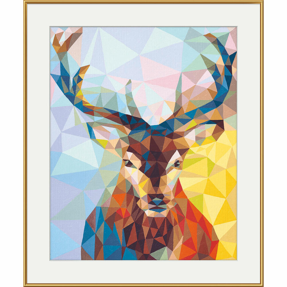 Schipper Malen nach Zahlen Polygon Art Hirsch, MNZ, Gemälde, Bild, 40 x 50 cm, 609460737