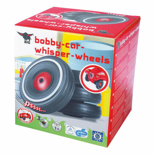 BIG Bobby-Car Whisper Wheels, children's vehicle, children's car, toy, plastic, 16.3 cm, 800001260