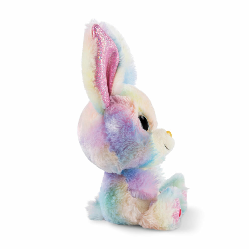 NICI Glubschis Spring Edition Bunny Rainbow Candy Dangling, Cuddly Toy, Plush Toy, Stuffed Toy, 15 cm, 45561