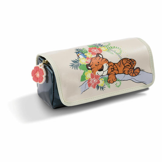 NICI Wild Friends Rollmäppchen Tiger, Mäppchen, Mappe, Schulmappe, Etui, Bunt, 43915