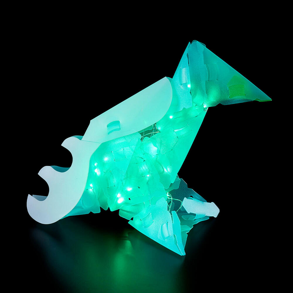 KOSMOS Creatto Elch, Bastelset, 3D-Puzzle, Nachtlicht, Leuchtfigur, Dekoration, Puzzle, 03478