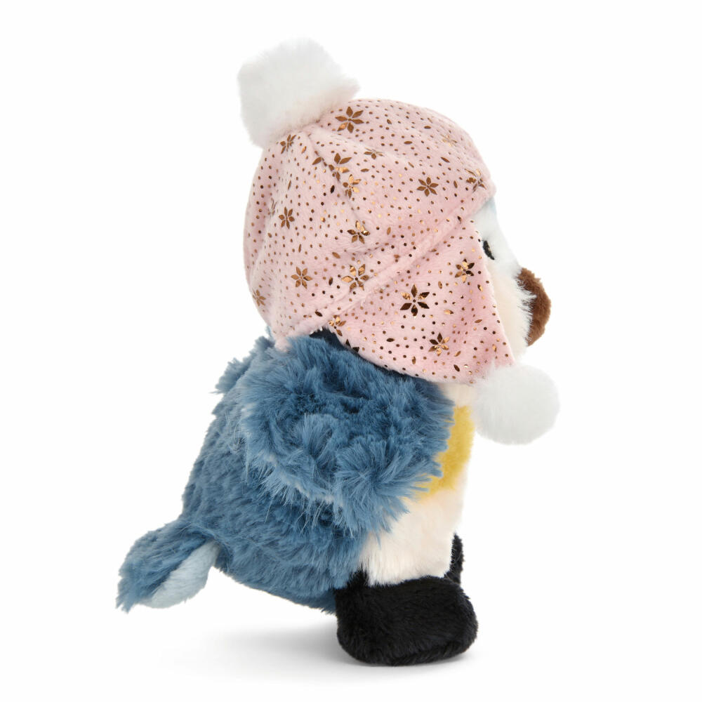 NICI Green Winter Friends Bird Andoli Schlenker, Cuddly Toy, Plush Toy, Stuffed Toy, 13 cm, 48307