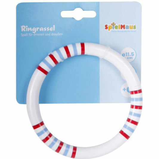 SpielMaus Baby Ringrassel, Rassel, Greifspielspiel, Babyspielzeug, Spielzeug, ab 0 Monaten, 40774106