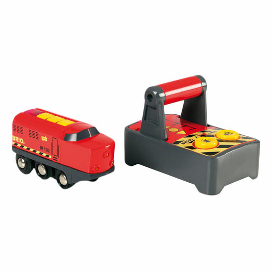 BRIO IR Freight Locomotive, 2-piece, Railway, Train, Wooden Toy, Wooden Toy, 33213