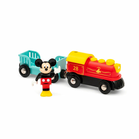 Brio Battery-Operated Mickey Mouse Train, Railway, Wooden Railway, Wooden Toy, Toy, Disney, 32265