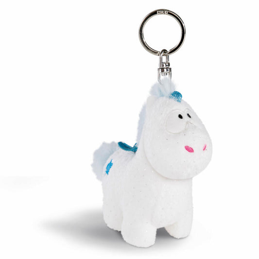 NICI Einhorn Baby Theolino Sitzend, Kuscheltier, Plüschtier, Kuschel Tier, Plüsch / Polyester, Weiß / Blau, 10 cm, 43251