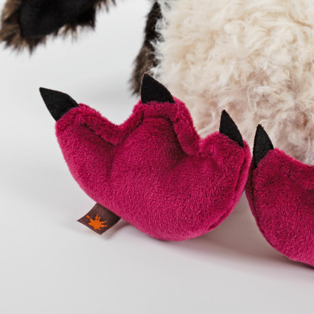 sigikid Rock Hopper Kikeriki, Kuscheltier, Stofftier, Schmusetier, Weiß, 22 cm, 42994