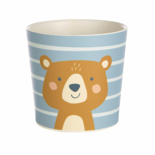 sigikid 4 Freunde Tasse Bär Yellow, Henkeltasse, Becher, Kinder, rPET, Blau, 300 ml, 25353