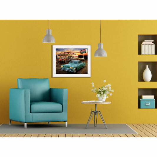 Schipper Malen nach Zahlen American Diner, Meisterklasse Premium, Malvorlage, Wandbild, 40 x 50 cm, 609130877