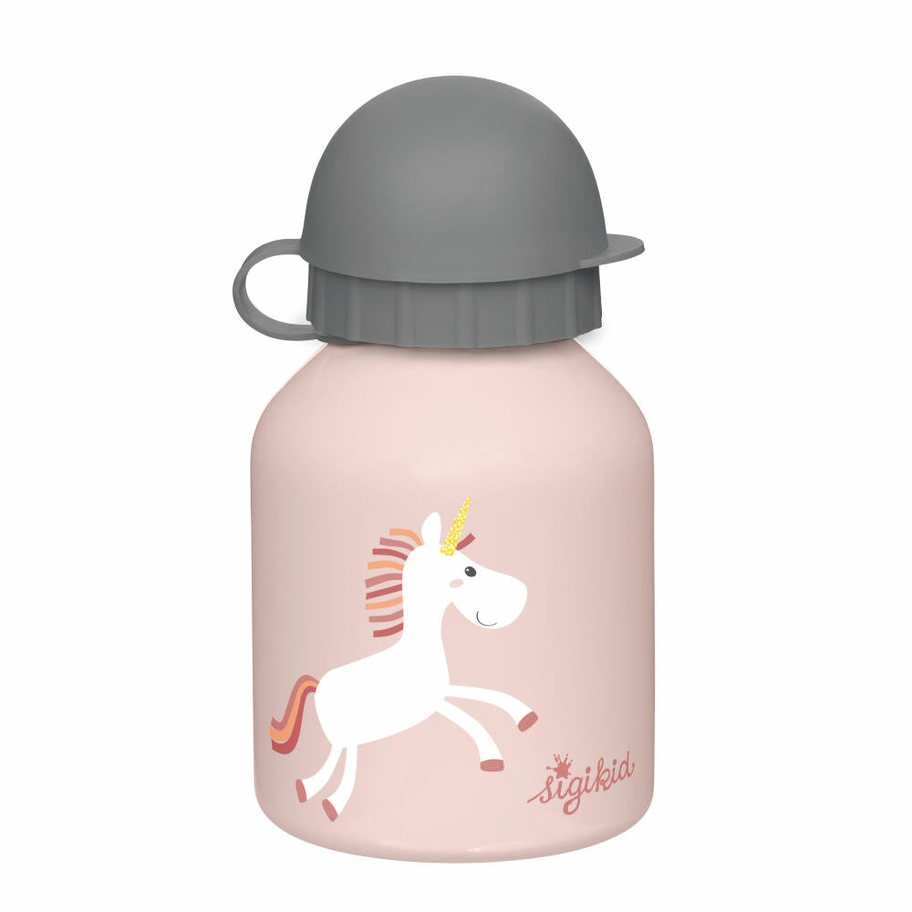 sigikid Trinkflasche Einhorn, Kindertrinkflasche, Kinder Flasche, Wasserflasche, Edelstahl / Kunststoff, 250 ml, 25375
