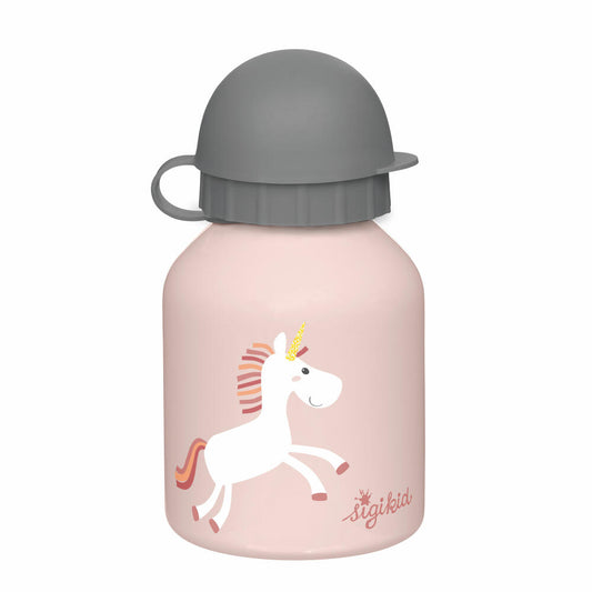 sigikid Trinkflasche Einhorn, Kindertrinkflasche, Kinder Flasche, Wasserflasche, Edelstahl / Kunststoff, 250 ml, 25375