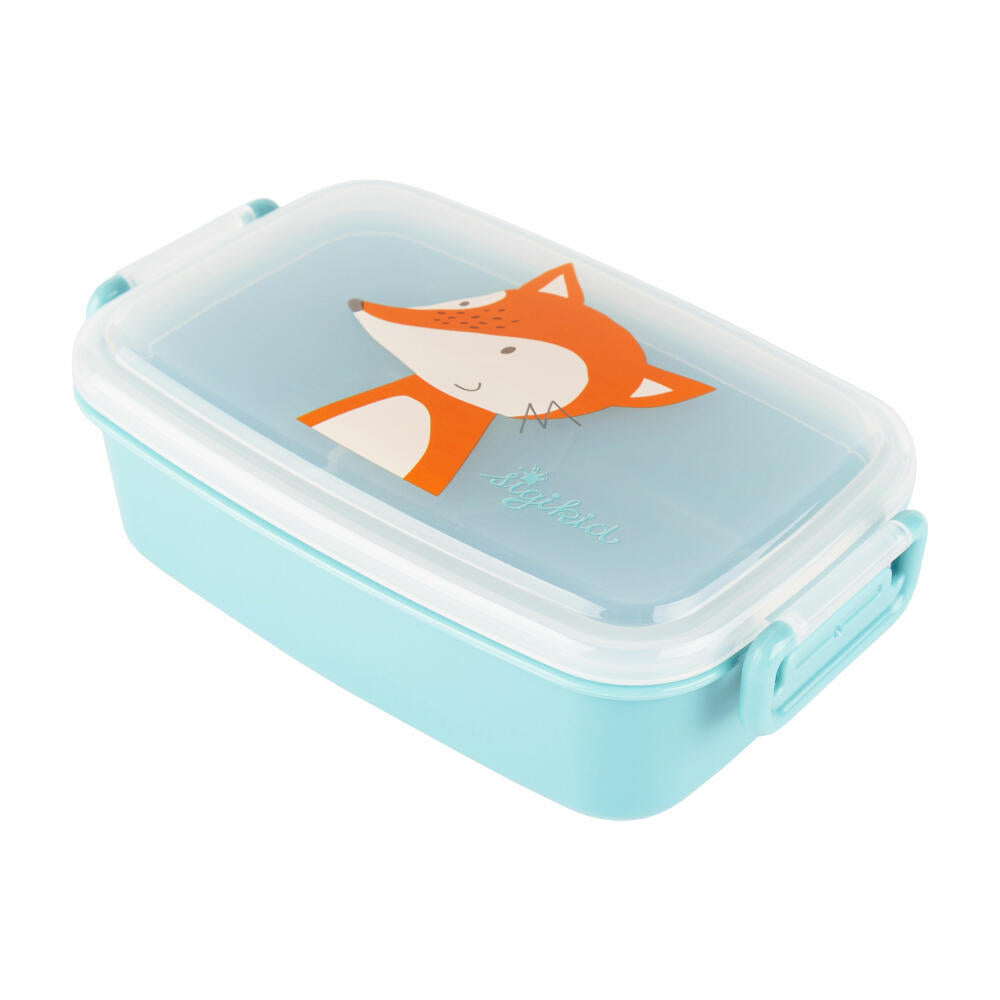 sigikid Brotdose Fuchs, Brotbox, Lunchbox, Kinder, Kunststoff, 9 x 17.5 cm, 25365