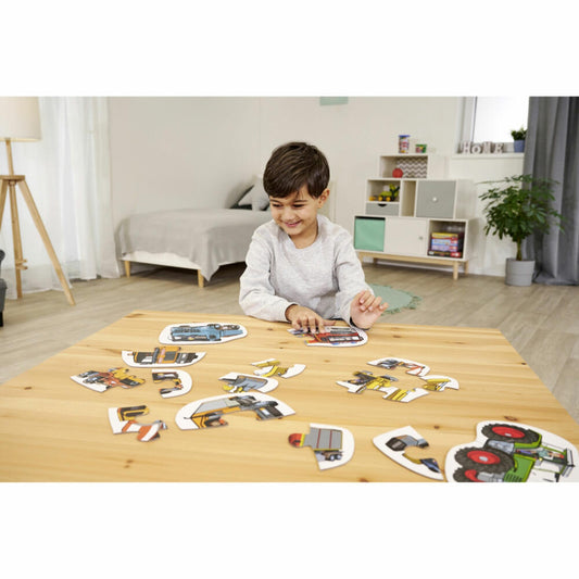 Noris 6 erste Puzzles - Fahrzeuge, Kinderpuzzle, Kinder Puzzle, Legespiel, ab 3 Jahren, 606012167