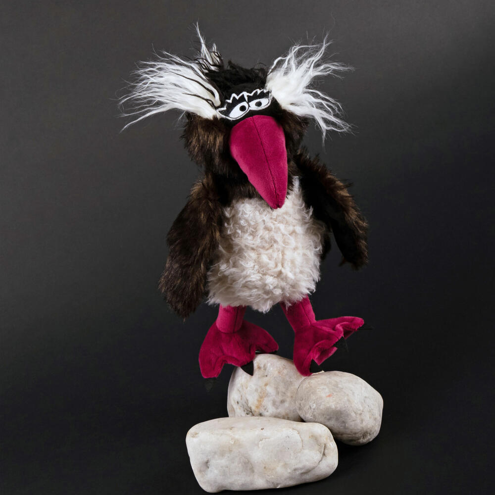 sigikid Rock Hopper Kikeriki, Kuscheltier, Stofftier, Schmusetier, Weiß, 22 cm, 42994