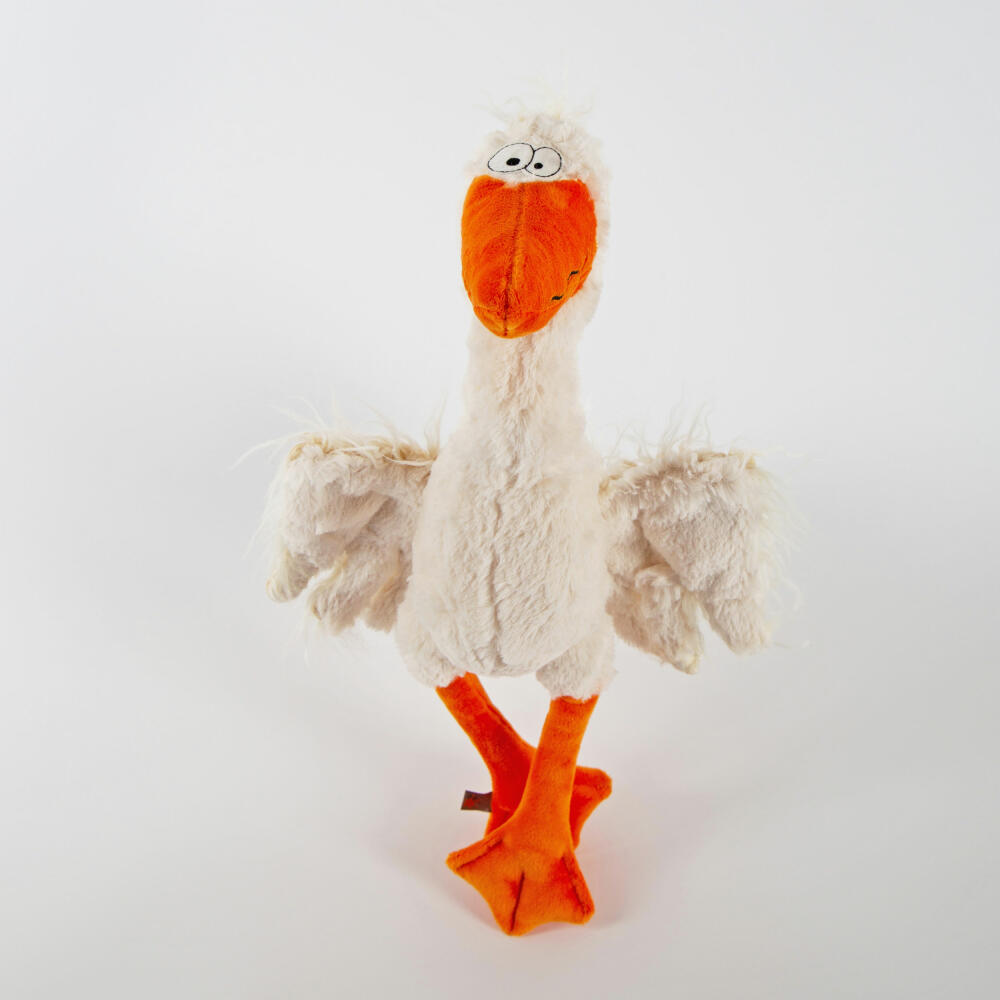 sigikid Betta Swimma Kikeriki, Kuscheltier, Stofftier, Schmusetier, Weiß, 37 cm, 42987