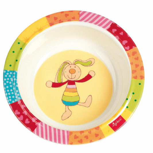sigikid Rainbow Rabbit Schüssel Hase, Müslischale, Schale, Suppenschale, Kinder, rPET, Ø 15.5 cm, 25389