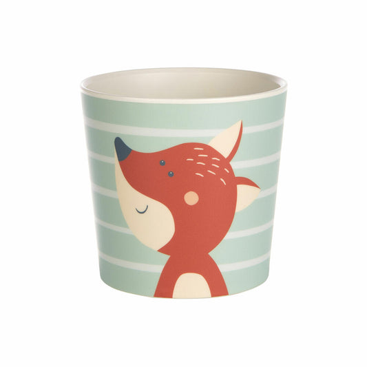 sigikid 4 Freunde Tasse Fuchs Yellow, Henkeltasse, Becher, Kinder, rPET, Türkis, 300 ml, 25359