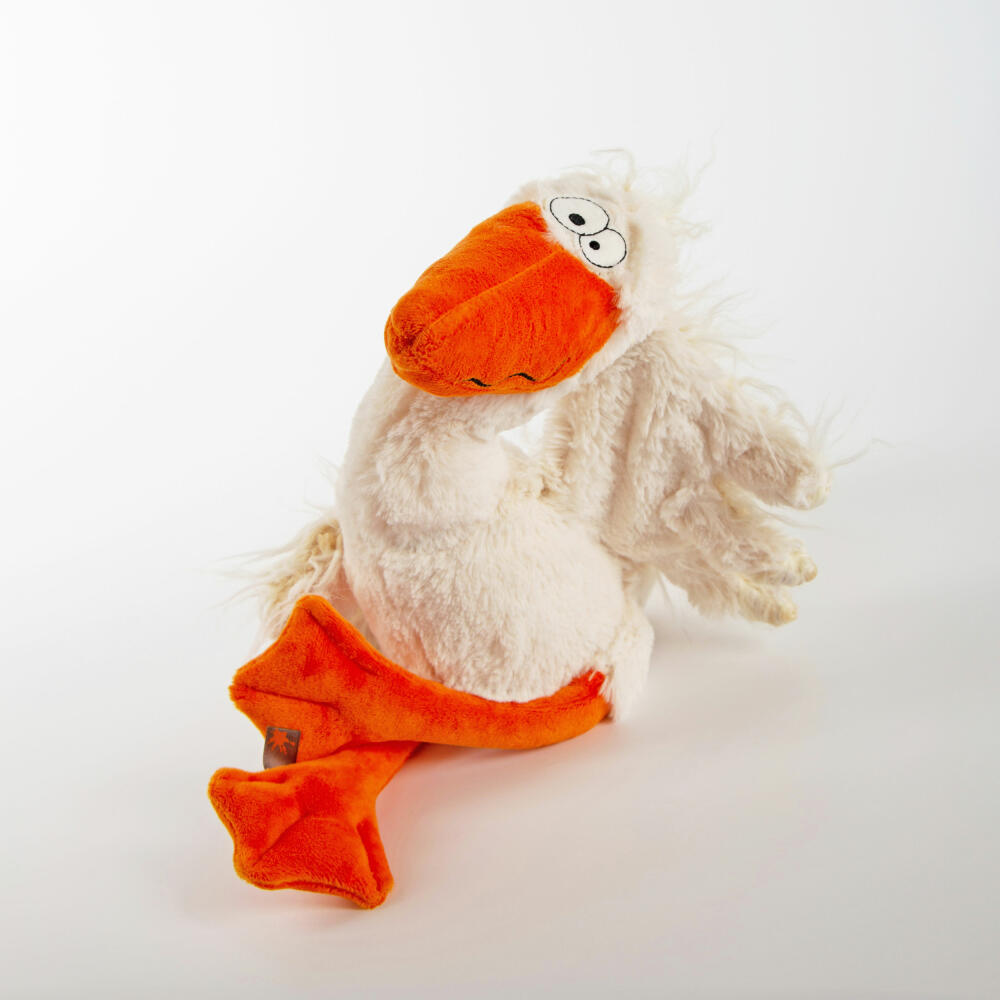 sigikid Betta Swimma Kikeriki, Kuscheltier, Stofftier, Schmusetier, Weiß, 37 cm, 42987