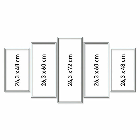 Schipper Painting by Numbers Aluminum Frame Polyptych, Picture Frame, Frame, Silver, 605280901