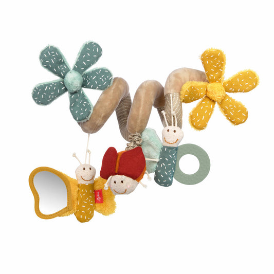 sigikid PlayQ Aktivspirale Schmetterling Yellow, Kinderwagenkette, Kette, Kinderwagen, Babyschale, Spielzeug, 43173