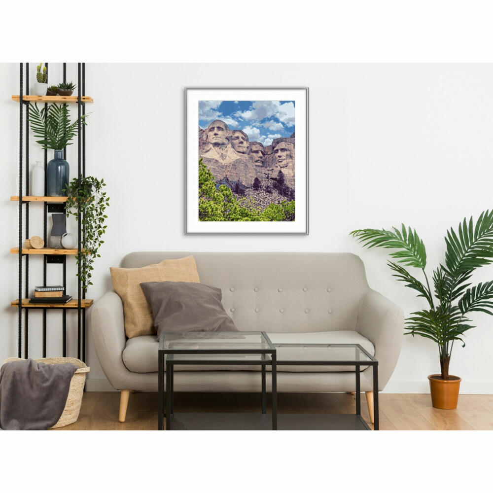 Schipper Malen nach Zahlen Mount Rushmore, Meisterklasse Premium, Malvorlage, Wandbild, 40 x 50 cm, 609130895