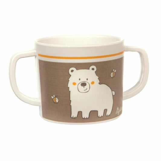sigikid Honi Boni Tasse Bär Vanilla, Henkeltasse, Becher, Kinder, rPET, Braun, 300 ml, 25386