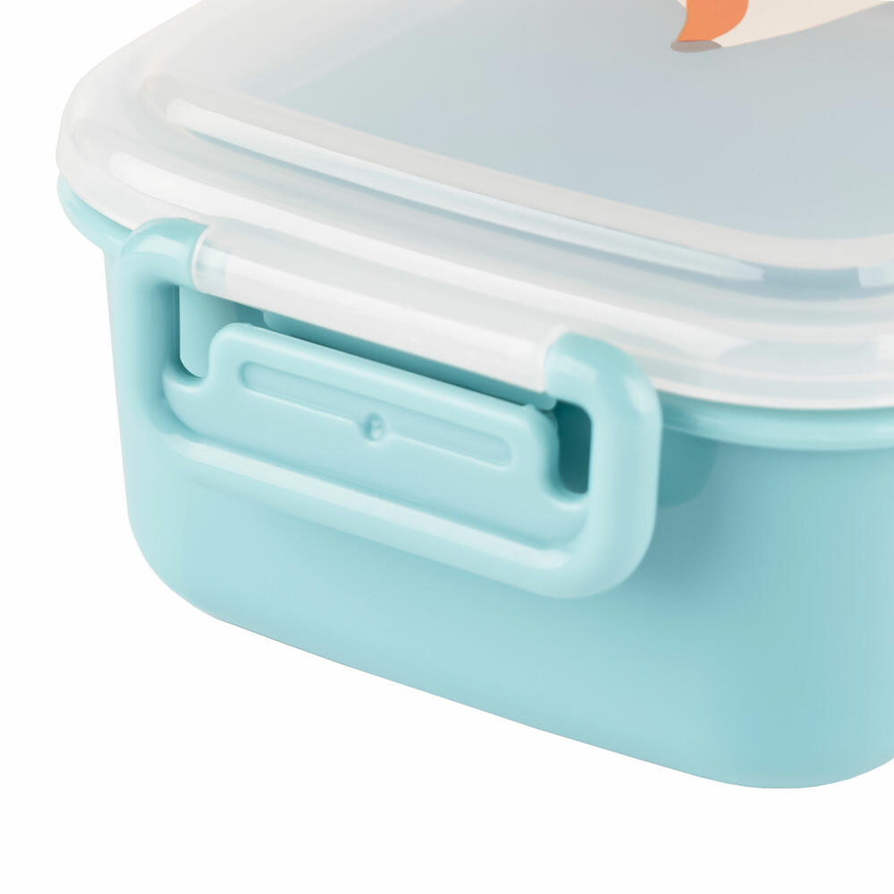 sigikid Brotdose Fuchs, Brotbox, Lunchbox, Kinder, Kunststoff, 9 x 17.5 cm, 25365