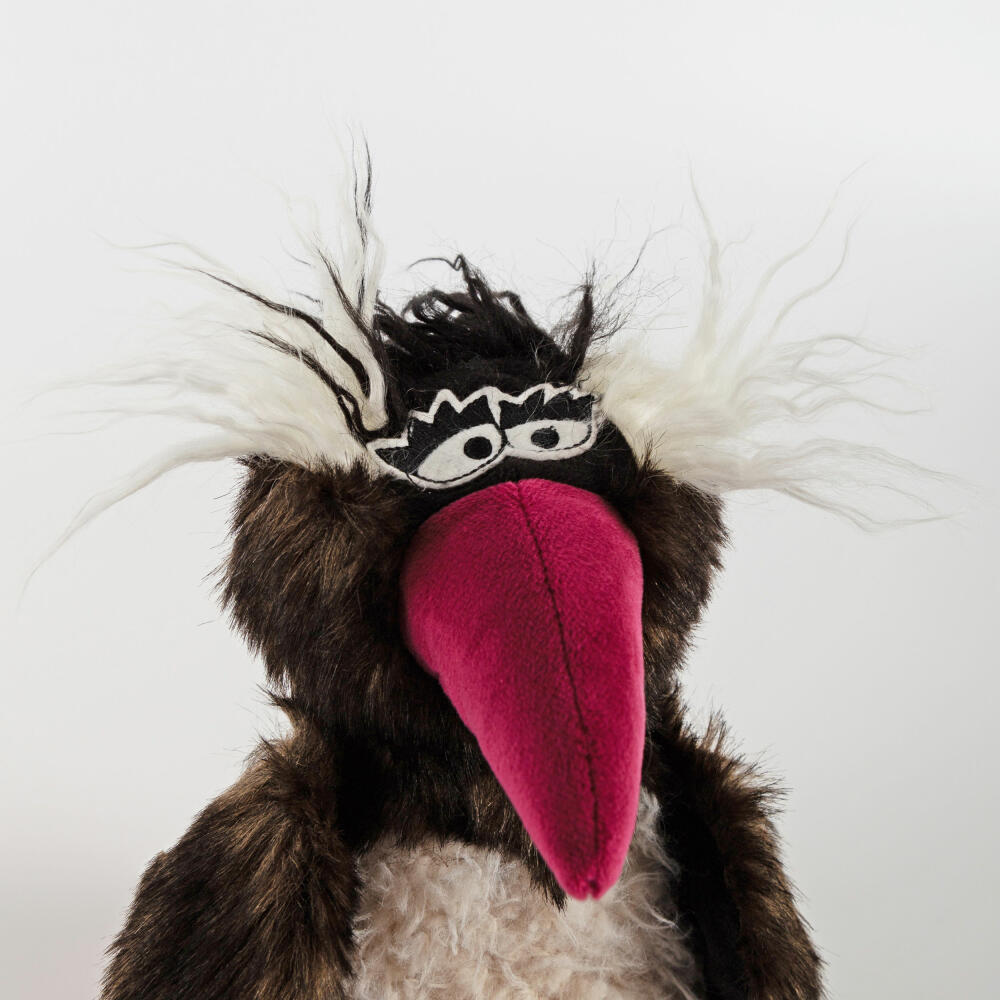 sigikid Rock Hopper Kikeriki, Kuscheltier, Stofftier, Schmusetier, Weiß, 22 cm, 42994