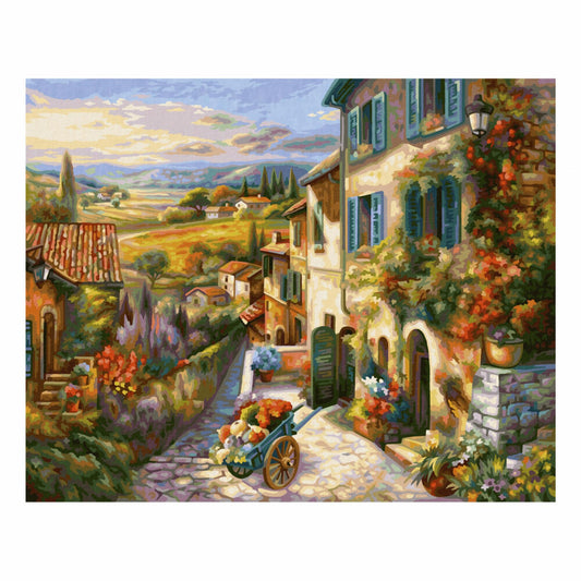 Schipper Malen nach Zahlen Toskanische Idylle, Meisterklasse Premium, Malvorlage, Wandbild, 40 x 50 cm, 609130879