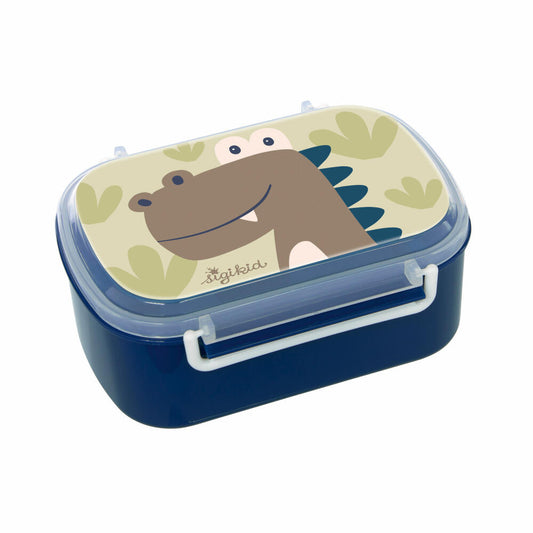 sigikid Brotdose Dino, Brotbox, Lunchbox, Kinder, Kunststoff, 11 x 17 cm, 25372
