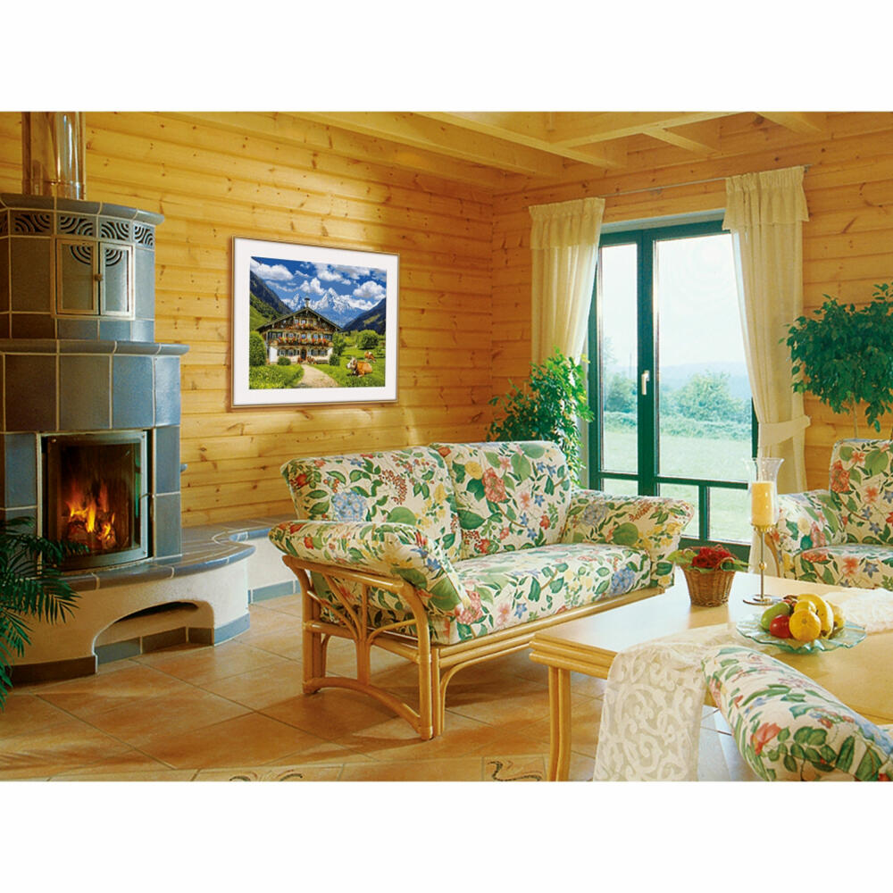 Schipper Painting by Numbers Mountain Farm, Master Class Premium, Coloring Page, Wall Picture, 40 x 50 cm, 609130857
