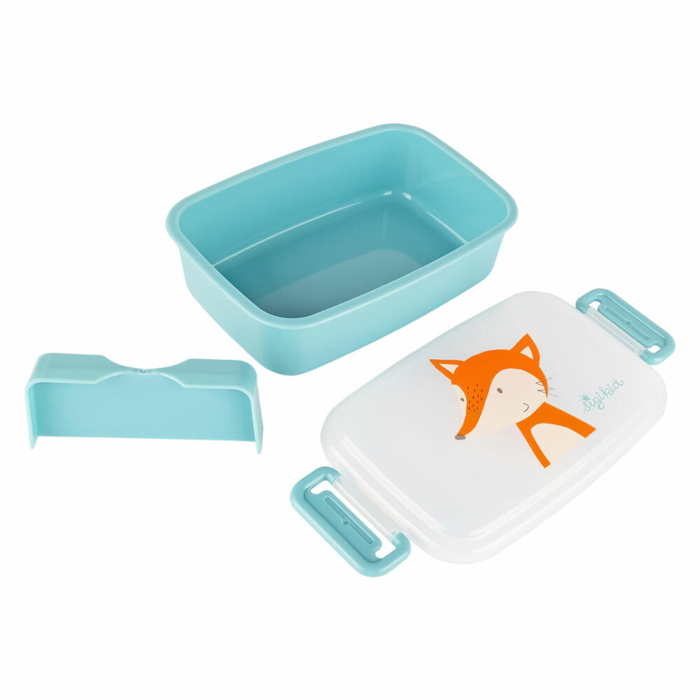sigikid Brotdose Fuchs, Brotbox, Lunchbox, Kinder, Kunststoff, 9 x 17.5 cm, 25365