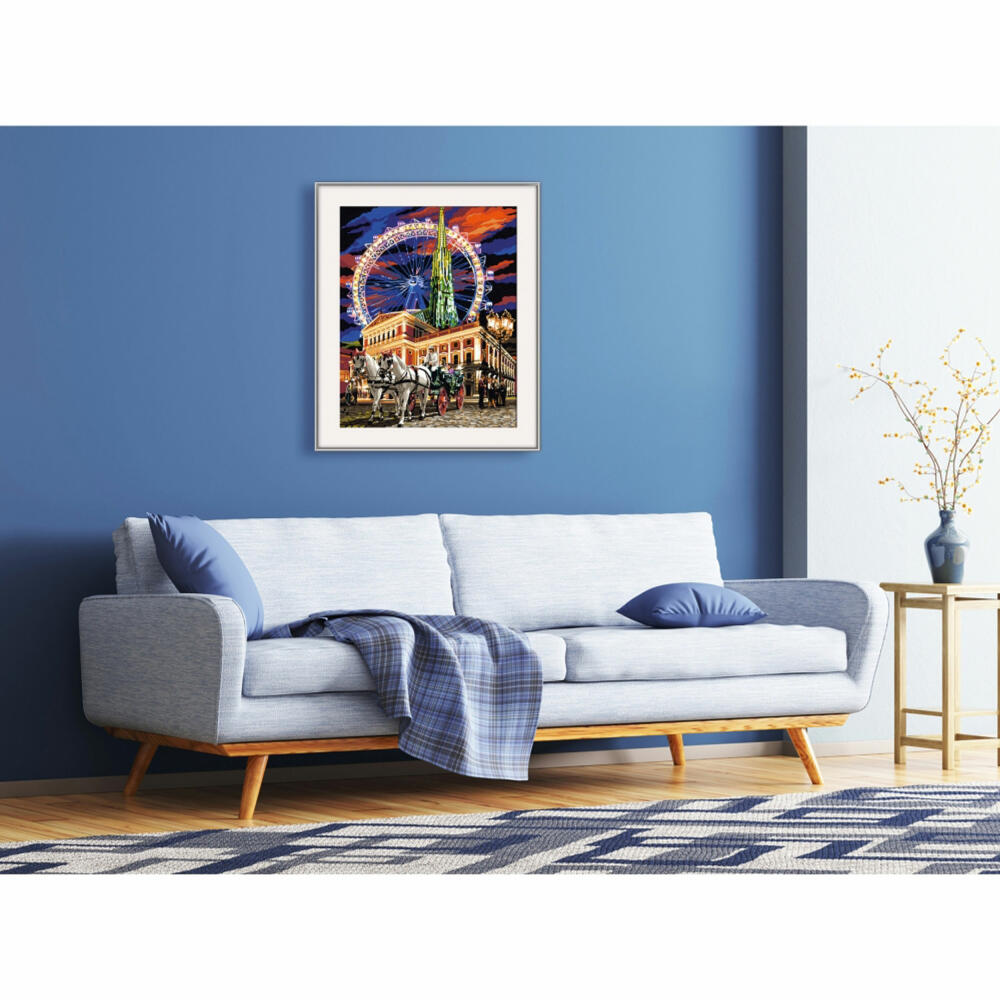 Schipper Painting by Numbers Vienna, Vienna only you alone, Master Class Premium, Coloring Page, Wall Picture, 40 x 50 cm, 609130508