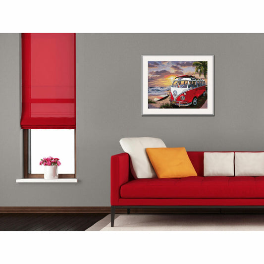 Schipper Malen nach Zahlen Volkswagen T1, Meisterklasse Premium, Malvorlage, Wandbild, 40 x 50 cm, 609130861