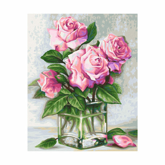 Schipper Malen nach Zahlen Rosen für Dich, Meisterklasse Klassiker, Malvorlage, Wandbild, 24 x 30 cm, 609240828